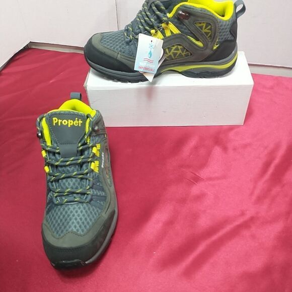Propet WBA002M Woman's SZ 7W Peak Water Proof Lace up Hiking Gray/Lime Diabetic. - Picture 1 of 11